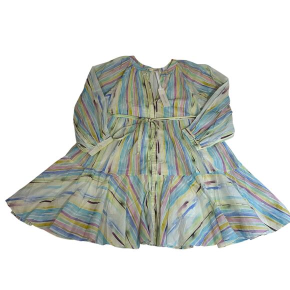 Charina Sarte Watercolor Stripe Mini Dress - Picture 2 of 8